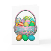 Paaseieren in mandje