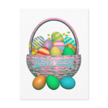 Paaseieren in mandje