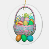 Paaseieren in mandje keramisch ornament (Links)