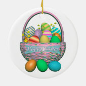 Paaseieren in mandje keramisch ornament (Achterkant)