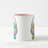 Paaseieren in mandje mok (Midden)