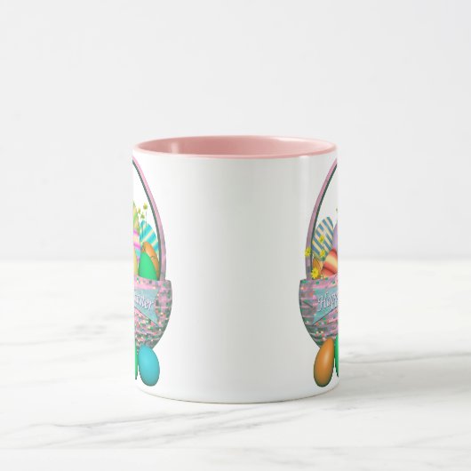 Paaseieren in mandje mok (Midden)