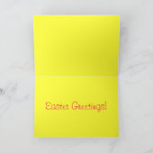 Paaseieren in mandje XII Feestdagen Kaart (Binnen)