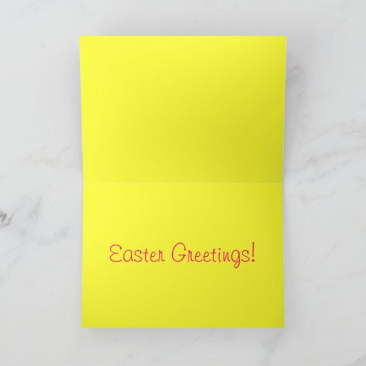 Paaseieren in mandje XII Feestdagen Kaart (Binnen)