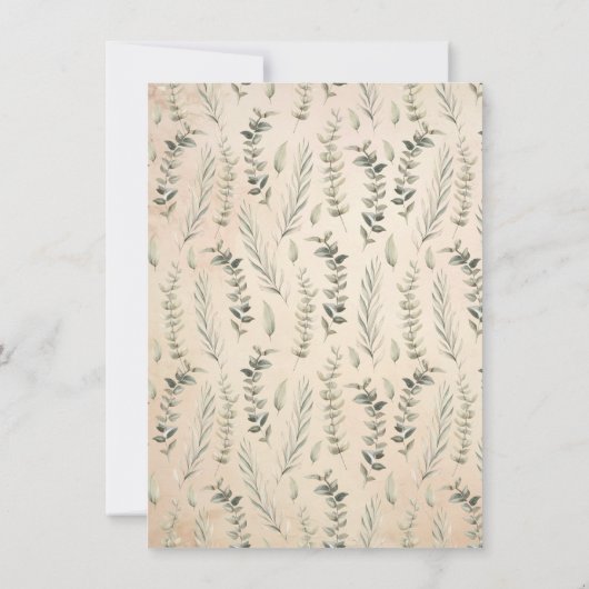 Paaseieren in Nest Vakantie Party Kaart (Achterkant)