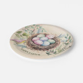 Paaseieren in Nest Vakantie Party Papieren Bordje (Gekanteld)