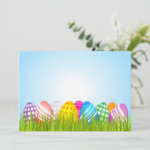 Paaseieren in zware uitvindingen kaart (Staand voorkant)