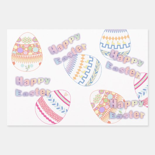 Paaseieren Inpakpapier Vel (Voorkant 3)