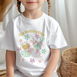 Paaseieren Jacht Crew Schattige Bunny Chick Modern T-shirt