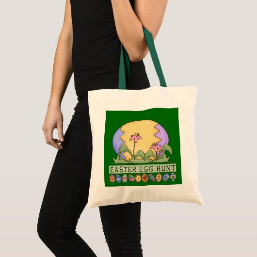 paaseieren jagen canvas tas (Voorkant (product))