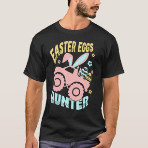Paaseieren jager Happy Paasdag Stees Bunny Tra T-shirt