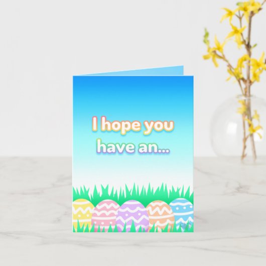 Paaseieren Kaart (Gele Bloem)