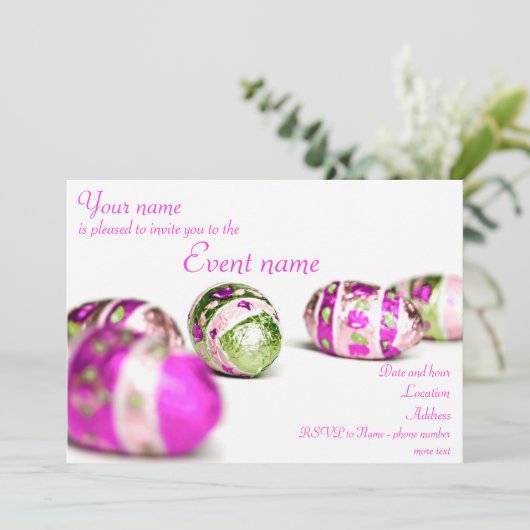 Paaseieren Kaart (Staand voorkant)