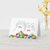 Paaseieren Kaart (Gele Bloem)