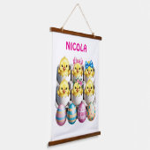 Paaseieren Kinderen Hangend Wandkleed (Gebogen)