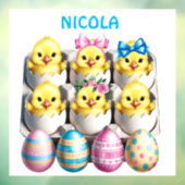 Paaseieren Kinderen Raamsticker (Vel 3)