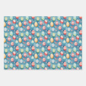 Paaseieren Kleurrijk Waterverf Patroon Inpakpapier Vel (Voorkant 2)