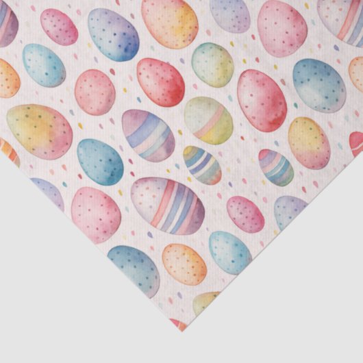 Paaseieren Kleurrijk Waterverf Patroon Tissuepapier (Detail)