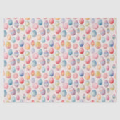 Paaseieren Kleurrijk Waterverf Patroon Tissuepapier (Voorkant)