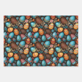 Paaseieren kleurrijke lente inpakpapier vel (Voorkant)