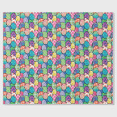 Paaseieren Kleurrijke patronen Cadeaupapier (Vlak)