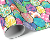 Paaseieren Kleurrijke patronen Cadeaupapier (Rol Hoek)