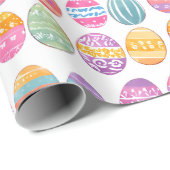 Paaseieren Kleurrijke Patroon  Cadeaupapier (Rol Hoek)