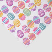 Paaseieren Kleurrijke Patroon Waterverf Tissuepapier (Detail)