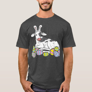 Paaseieren Koe Paasbunny Funny Easter T-shirt