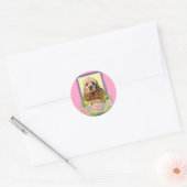 Paaseieren koekjes - Cocker Spaniel Ronde Sticker (Envelop)