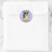 Paaseieren koekjes - Corgi Ronde Sticker (Tas)