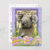 Paaseieren koekjes - Koala Feestdagenkaart (Voorkant / Achterkant)