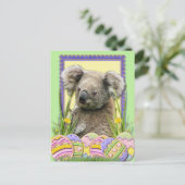 Paaseieren koekjes - Koala Feestdagenkaart (Staand voorkant)