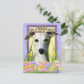 Paaseieren koekjes - Whippet Feestdagenkaart (Staand voorkant)
