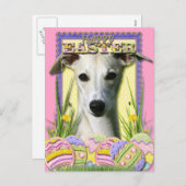 Paaseieren koekjes - Whippet Feestdagenkaart (Voorkant / Achterkant)