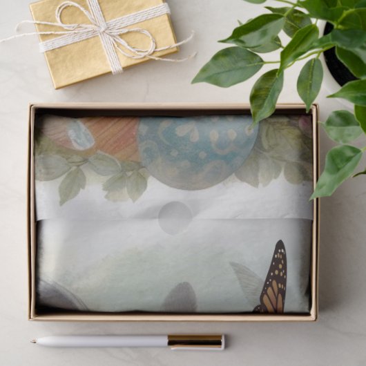 Paaseieren Konijn en Vlinder  Tissuepapier (Geschenk)
