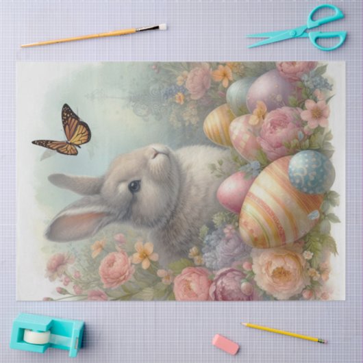 Paaseieren Konijn en Vlinder Tissuepapier (Craft)