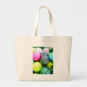 Paaseieren, konijnen, Golfballen Grote Tote Bag (Voorkant)