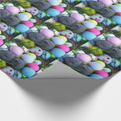 Paaseieren, konijnenGolfballen Cadeaupapier (Hoek)