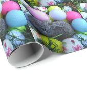 Paaseieren, konijnenGolfballen Cadeaupapier (Rol Hoek)