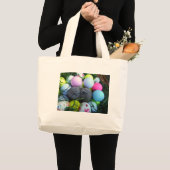 Paaseieren, konijnenGolfballen Grote Tote Bag (Voorkant (product))