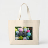 Paaseieren, konijnenGolfballen Grote Tote Bag (Voorkant)