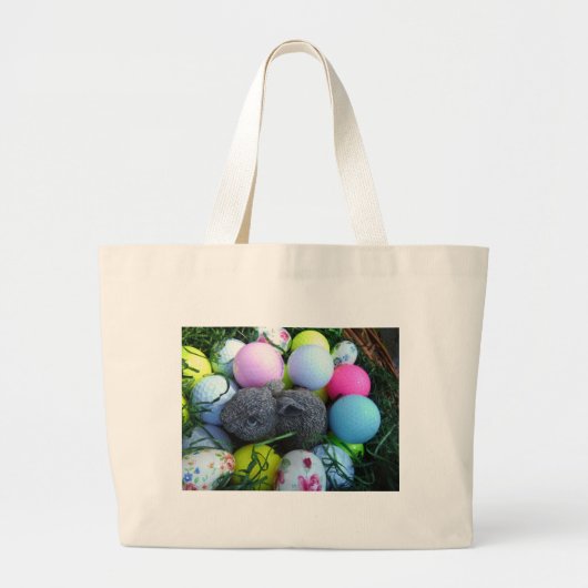 Paaseieren, konijnenGolfballen Grote Tote Bag (Voorkant)