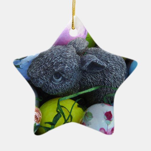 Paaseieren, konijnenGolfballen Keramisch Ornament (Voorkant)