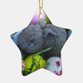 Paaseieren, konijnenGolfballen Keramisch Ornament (Links)