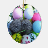 Paaseieren, konijnenGolfballen Keramisch Ornament (Links)