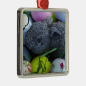 Paaseieren, konijnenGolfballen Metalen Ornament (Rechts)