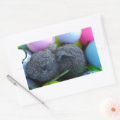 Paaseieren, konijnenGolfballen Rechthoekige Sticker (Envelop)