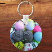 Paaseieren, konijnenGolfballen Sleutelhanger (Voorkant)