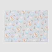 Paaseieren & Konijnenpatroon Blauw Tissuepapier (Voorkant)